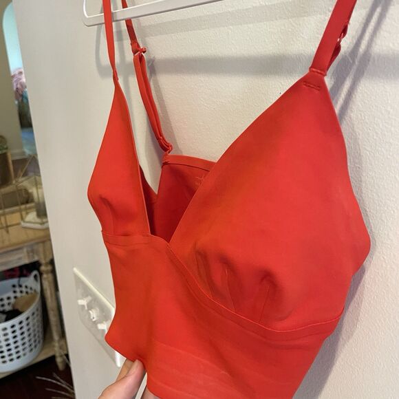 Intimately Free People Bra Red Sz M Sleepwear Sexy Bralette Coquette Cami - Picture 4 of 7